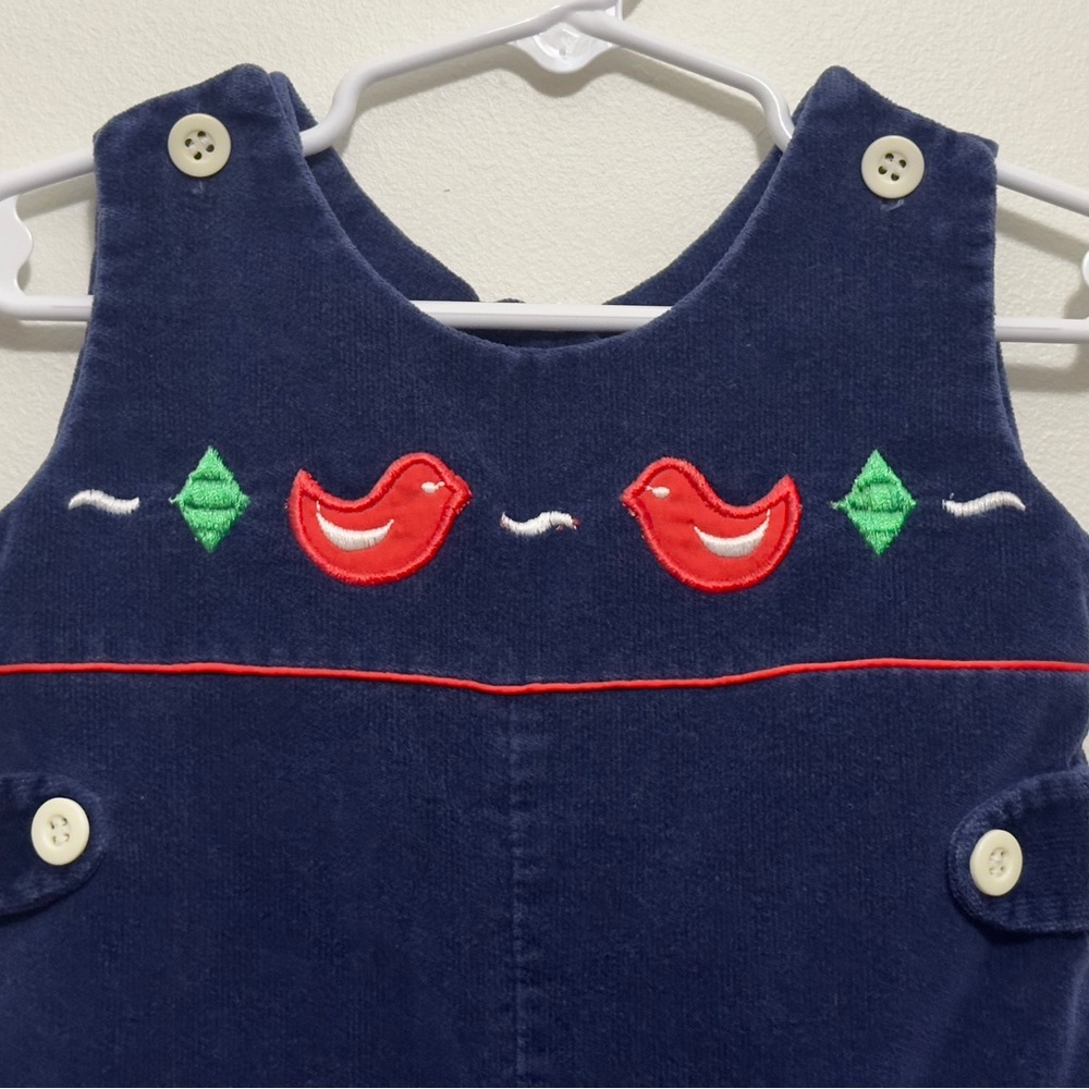 Donmoor Vintage Children’s Navy Corduroy Romper Overalls Size 18 Months